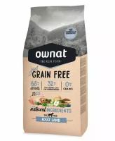 Ownat Adult Grain Free Сухой корм беззерновой для взрослых собак, с ягненком, 3 кг