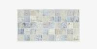 Панель ПВХ "Мрамор голубой" плитка 484х964мм, в количестве 10 штук (4,67м2)