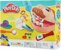 Масса для лепки Play-Doh Мистер Зубастик (B5520) 5 цветов / Игровой набор / Зубной врач / Стоматолог