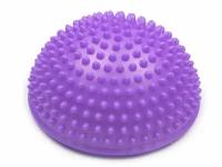 Полусфера массажная Mr. Fox 15 см балансировочная подушка для фитнеса диск босу, фиолетовая