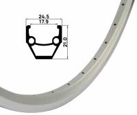 Обод двойной ARISTO HLQC-02AB 26" (559x24.5х21мм), 36 отверстий, тормоз V-break и DT, фрезерованный, алюминиевый, ниппель A/V (авто), черный