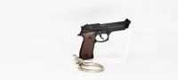 Сборная модель пистолета Beretta 92 1/4 масштаб брелок черный