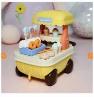Аксессуары и мебель для кукольного домика: пекарня мороженица на колесах, новая линейка santomle families