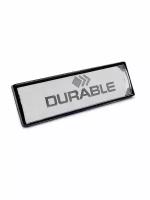 Бейдж Durable, для бейджей, с клипом, 17 x 67 мм Черный