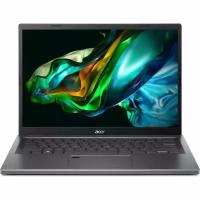 Ноутбук Acer Aspire 5 A514-56M-34S8 Core i3 1305U 8Gb SSD256Gb Intel Iris Xe graphics 14 IPS WUXGA (1920x1200) noOS black WiFi BT Cam (NX. KH6CD.002)