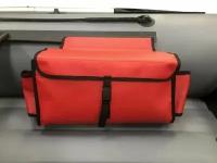Бортовая сумка 40 см на ликтрос баллона надувной лодки пвх (красная)