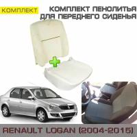 Комплект пенолитья на спинку и нижнее сидение Renault Logan 1 (Рено Логан 2004-2015 г.в.) В минимальной комплектации