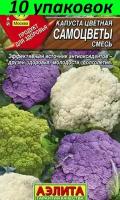 Семена Капуста цветная Самоцветы смесь 10уп по 0.2г (Аэлита)