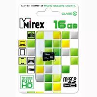 Карта памяти microSDHC с адаптером MIREX 16GB (UHS-I, U1, class 10)