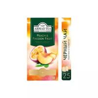 Чай черный Ahmad Tea Peach & Passion fruit в пакетиках