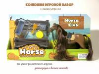 Игровой набор Конюшня с лошадью и аксессуарами, загоном Horse Club