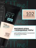 MAYBELLINE Тональный крем Fit Me 102, 30 мл