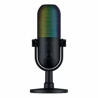 Микрофон Razer Seiren V3 Chroma (Black) USB, Подсветка Chroma RGB, конденсаторный, cуперкардиоида, сенсорная панель