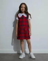Платье Gloria Jeans GDR027845 красный/разноцветный для девочек 8-9л/134 (33)