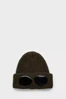 Шапка бини C.P. Company extrafine merino wool goggle beanie зимняя