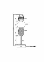 Настольный светильник Maytoni MOD267TL-L28CH3K