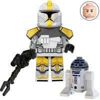 Фигурка Star Wars Звёздные Войны, Клон-коммандер Блай с дроидом R2-D2, конструктор для мальчиков