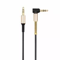 Аудио кабель Hoco UPA02 Spring, AUX, 3.5mm, 1м, черный