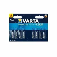 Батарейки Varta LongLife Max Power Alkaline LR03 BL5+3 AAA (8шт) блистер
