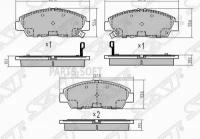 SAT ST-45022-SS0-508 Колодки тормозные перед HONDA ACCORD CC7/CG#/CF#