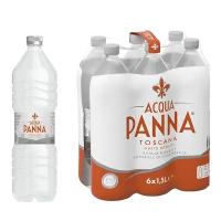 Вода минеральная Acqua Panna (Аква Панна), 1,5 л х 6 бутылок, негазированная, пэт