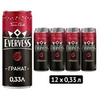 Газированный напиток Манящая Гранада Эвервесс/Evervess 0.33л Х12, банка