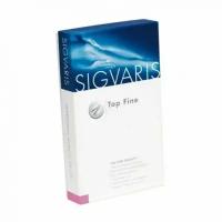 Чулки Sigvaris Top Fine Select до паха на резинке 1-го класса компрессии унисекс, TFS1-CH (Закрытый, Длинные, Средний (С), Карамель)