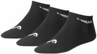 Носки спортивные HEAD Socks Tennis Sneaker x3, Black, 39-42