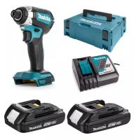 Аккумуляторный ударный винтовёрт Makita DTD153RYJ (18V, 2 x 1.5Ah, Li-Ion, Makpac 2) 170Нм