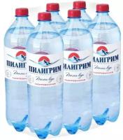 Вода питьевая газированная Пилигрим 1.5 л ПЭТ упаковка 6 штук