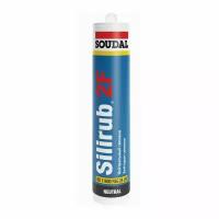 Герметик силиконовый нейтральный Soudal Silirub 2 F (600мл) прозрачный