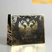 Пакет подарочный «Gold Russia», 32 × 26 × 12 см 5307541