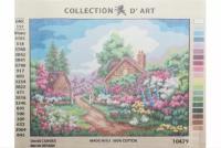 Канва с рисунком COLLECTION D*ART Сказочная деревенька, 40*30см, 1шт