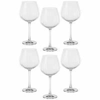 Набор бокалов для вина Crystal Bohemia "Columba optic", 6шт, стекло, 640мл