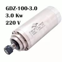 Шпиндель для станка с ЧПУ GDZ100-3.0 (3.0 кВт, 220V, ER20) водяного охлаждения