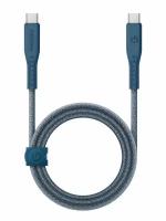 Кабель EnergEA FLOW USB-C to USB-C PD240W 5A Blue 1.5 метра (CBL-FLCC-BLU150M)