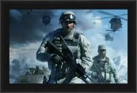 Плакат, постер на бумаге Battlefield: Bad Company 2. Размер 21 х 30 см