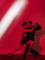 Плакат, постер на холсте Tango/Танго/искусство/арт/абстракция/творчество. Размер 21 х 30 см