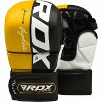 Перчатки тренировочные RDX Grappling T6 PLUS L, желтый