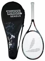 Ракетка для большого тенниса Teloon Carbon с чехлом, черный/серый