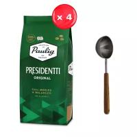 Кофе в зёрнах Paulig Presidentti Original 1 кг + ложка