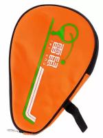 Чехол для ракетки для настольного тенниса Mr. Fox c карманом для шариков, оранжевый