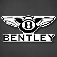 Наклейка на авто "Bentley - Бентли" 24x11 см