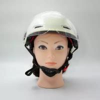 Детский защитный мотоциклетный шлем, белый с рисунком космонавта, шлем для велосипеда, самоката, скейтборда, ролликов