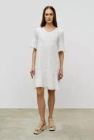 Платье BAON Хлопковое платье с вышивкой без застежки Baon B4523110, размер: M, белый