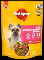 Сухой корм PEDIGREE® для собак миниатюрных пород, с говядиной, 1.2кг