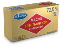 Масло сливочное "Экомилк" Крестьянское 72,5%