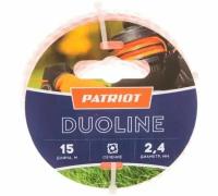 Леска Duoline (15 м; 2.4; скрученный квадрат; двухцветная) PATRIOT 805401161