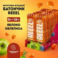 Батончик фруктово-ягодный REEEL "яблоко-облепиха",8 шт