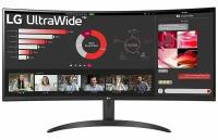 Монитор LG 34"(3440x1440) LG UltraWide QHD 34WR50QC-B /матрица VA Матовая / Регулировка высоты